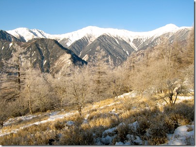 冬の白根三山